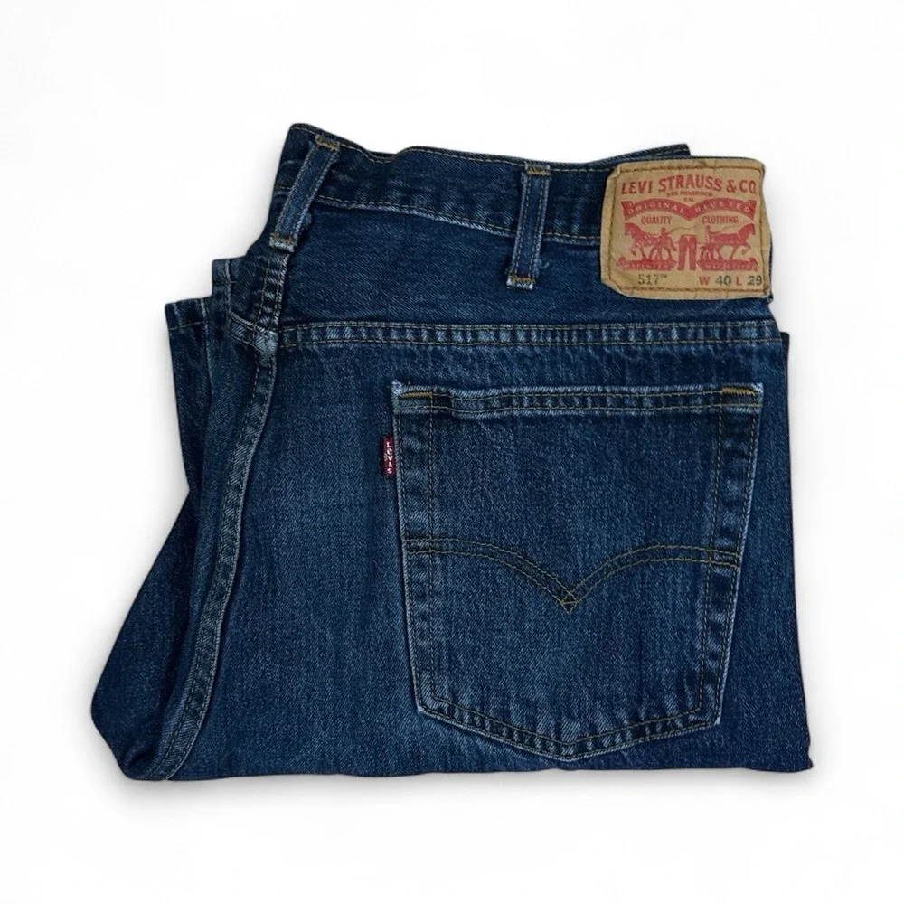 Levis 517 Boot Cut Jeans Medium Wash Men's Size 40x28 - Picture 1 of 7